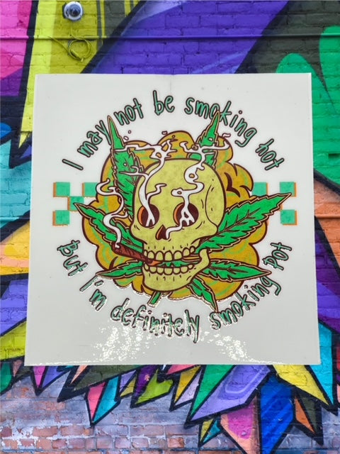 120. Smoking Pot Decal