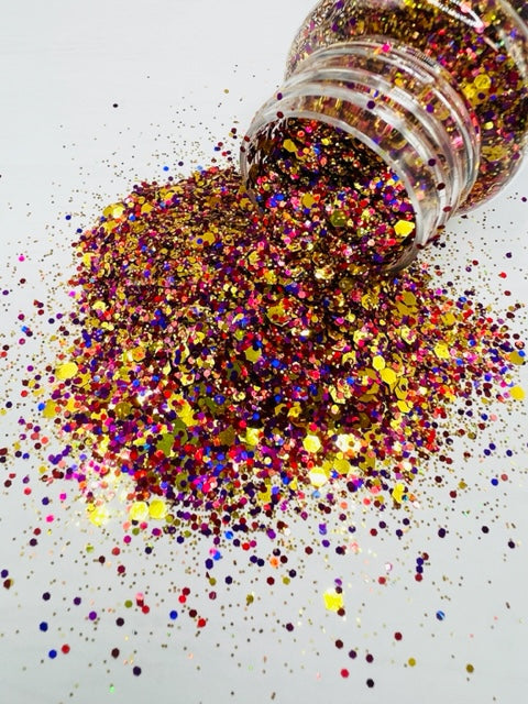 Weezy F Baby- Purple Gold Color Shift Custom Mixed Glitter 4-6