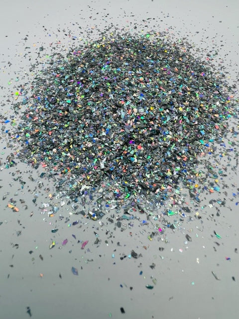 Wildling - Silver Holographic Crushed Glass Glitter 4-1