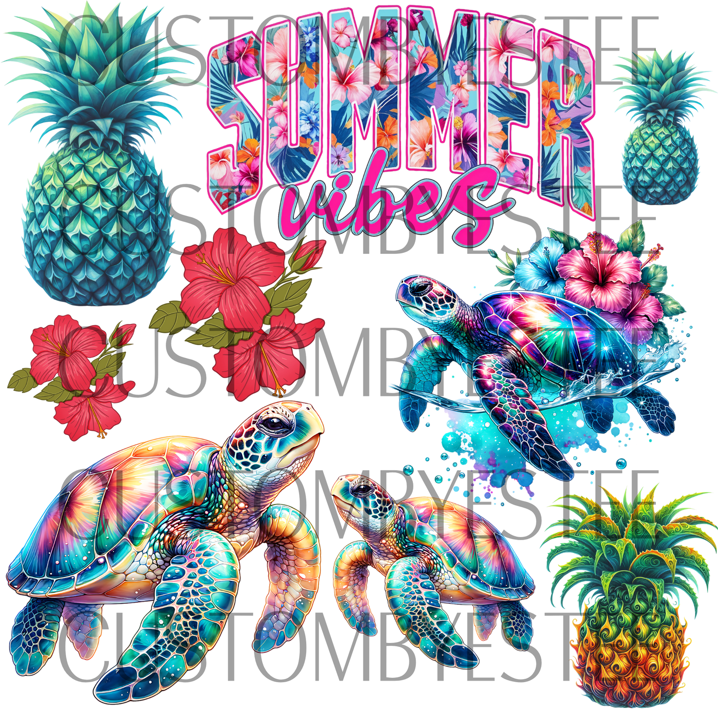 B8. ELEMENT SHEET- Turtles & Pineapples