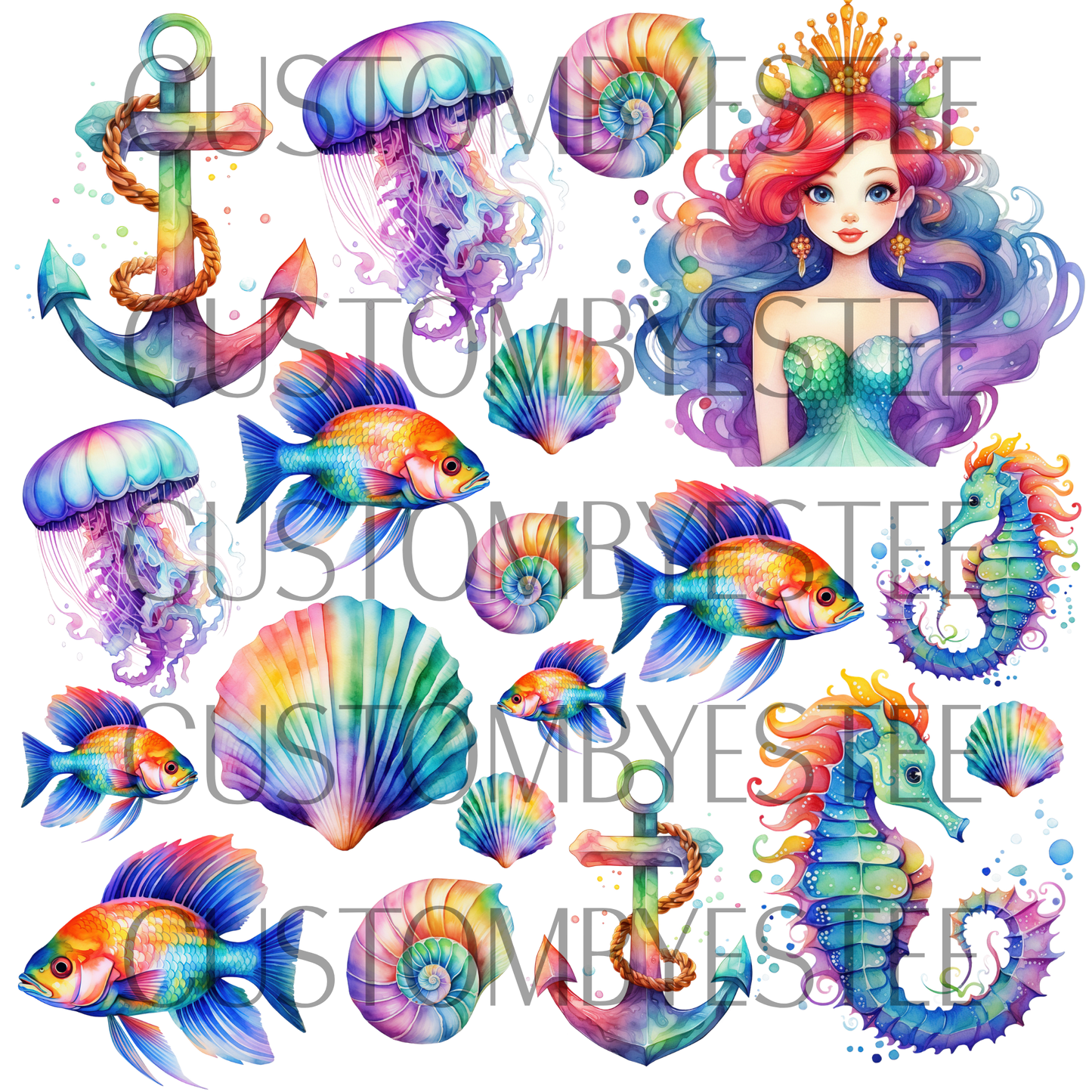B7. ELEMENT SHEET- Rainbow Under The Sea