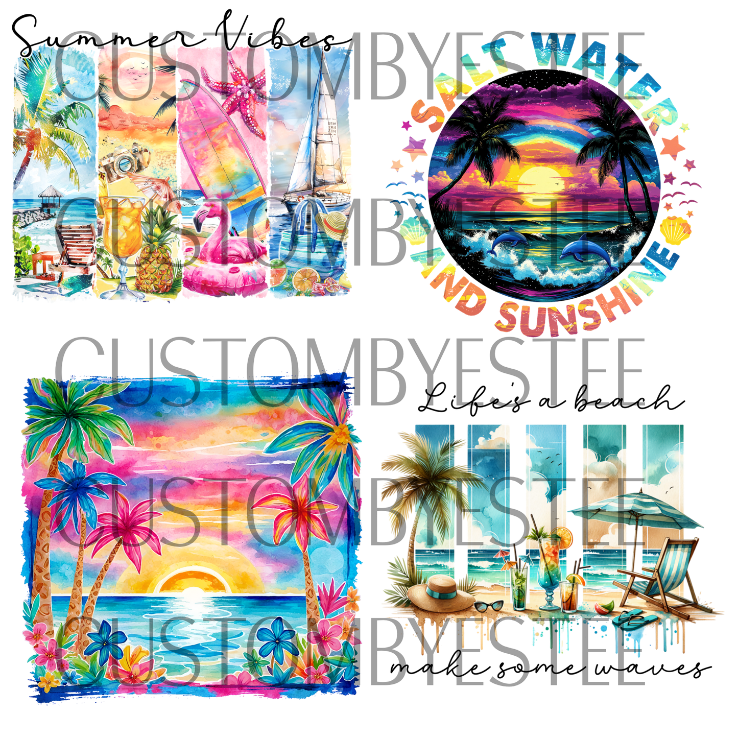 B3. ELEMENT SHEET- Multicolored Beach