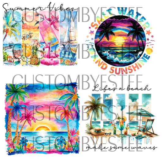 B3. ELEMENT SHEET- Multicolored Beach