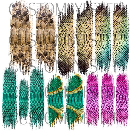 A25. ELEMENT SHEET- Snake Skin Brush Strokes