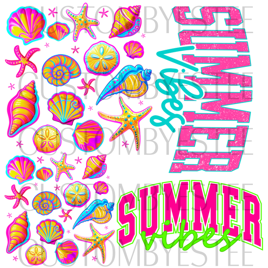 A10. ELEMENT SHEET - Neon Summer Vibes