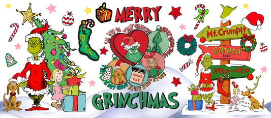 FF. Green Man Merry Grinchmas UVDTF