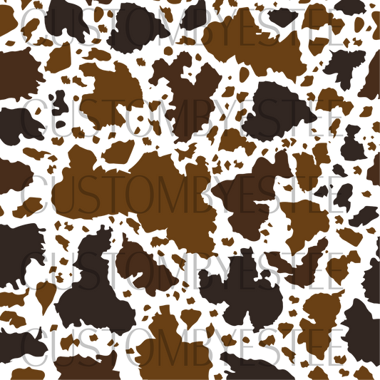 B18. ELEMENT SHEET- Black and Brown Cow Print
