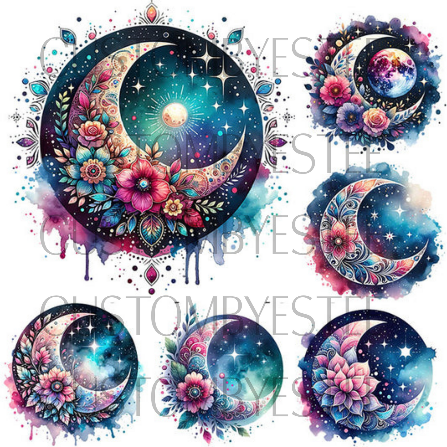 A6. ELEMENT SHEET- Floral Moons