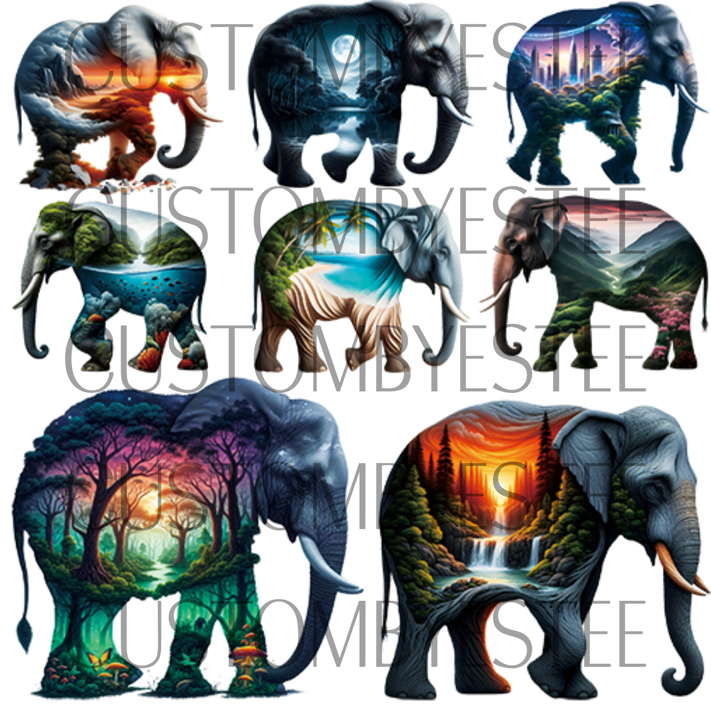 A17. ELEMENT SHEET- Elephant Scenes