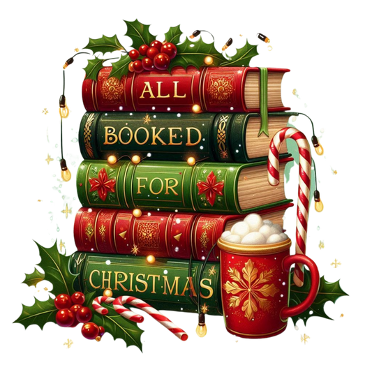 M. All Booked for Christmas Decal