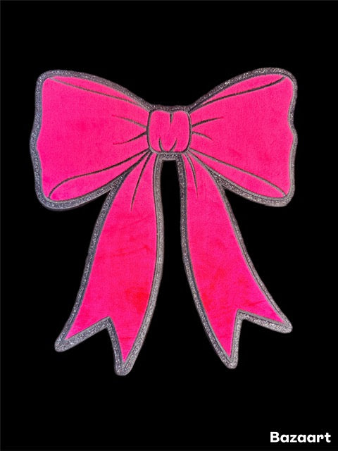 PATCH B. Red/Pink Velvet Bow