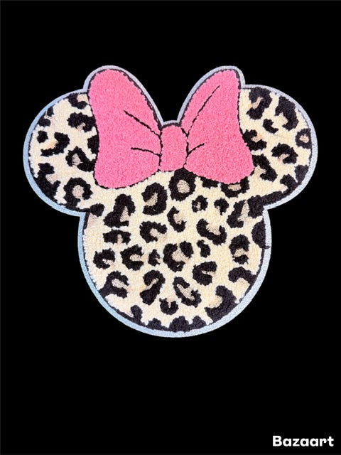 PATCH G. Dis Leopard Minnie Bow Patch