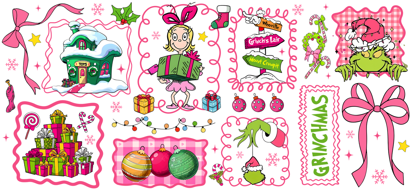 136. Pink Green Man Sheet