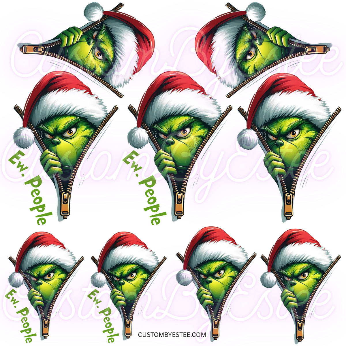 S. ELEMENT SHEET- Ew People Grinch Zipper