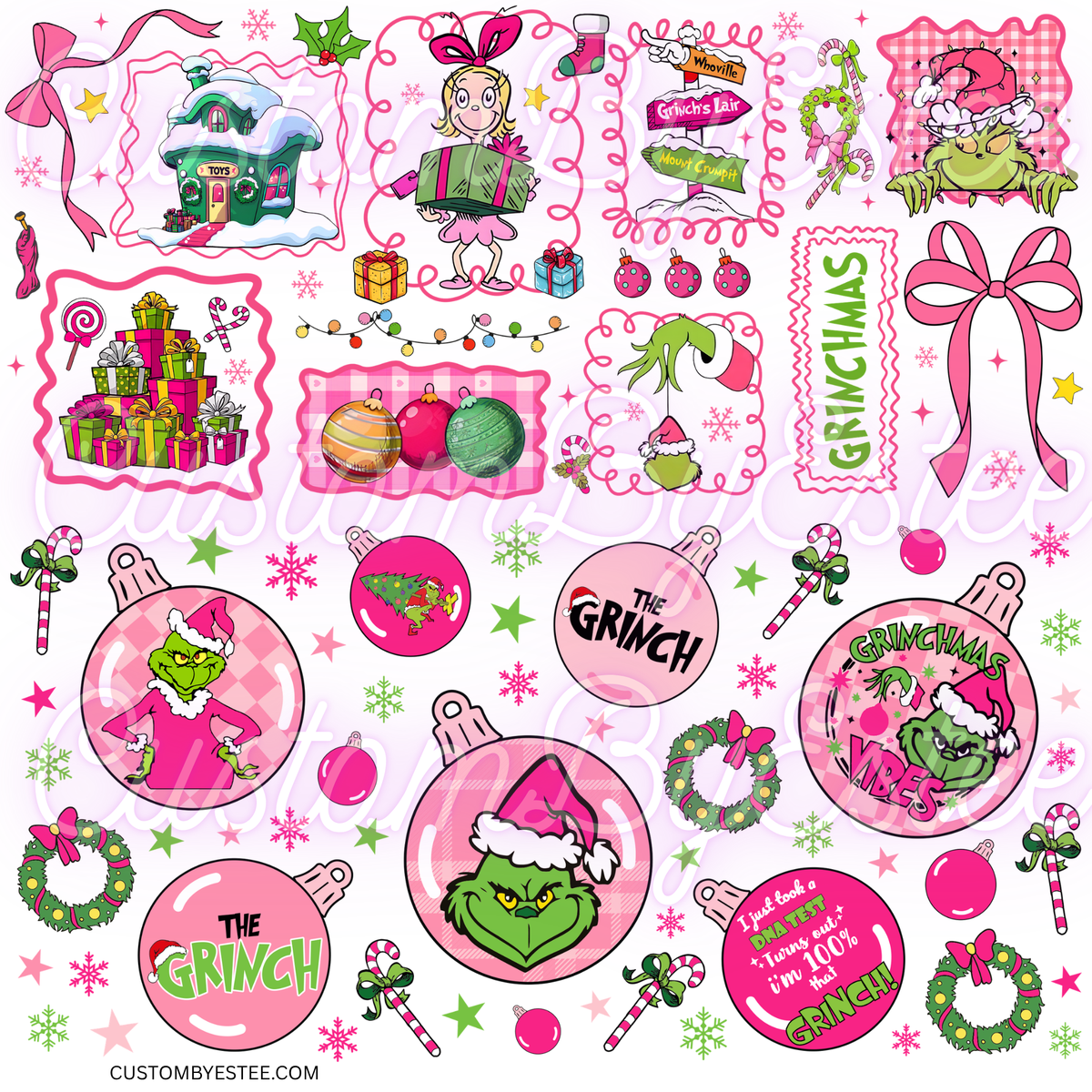 V. ELEMENT SHEET- Pink Grinch
