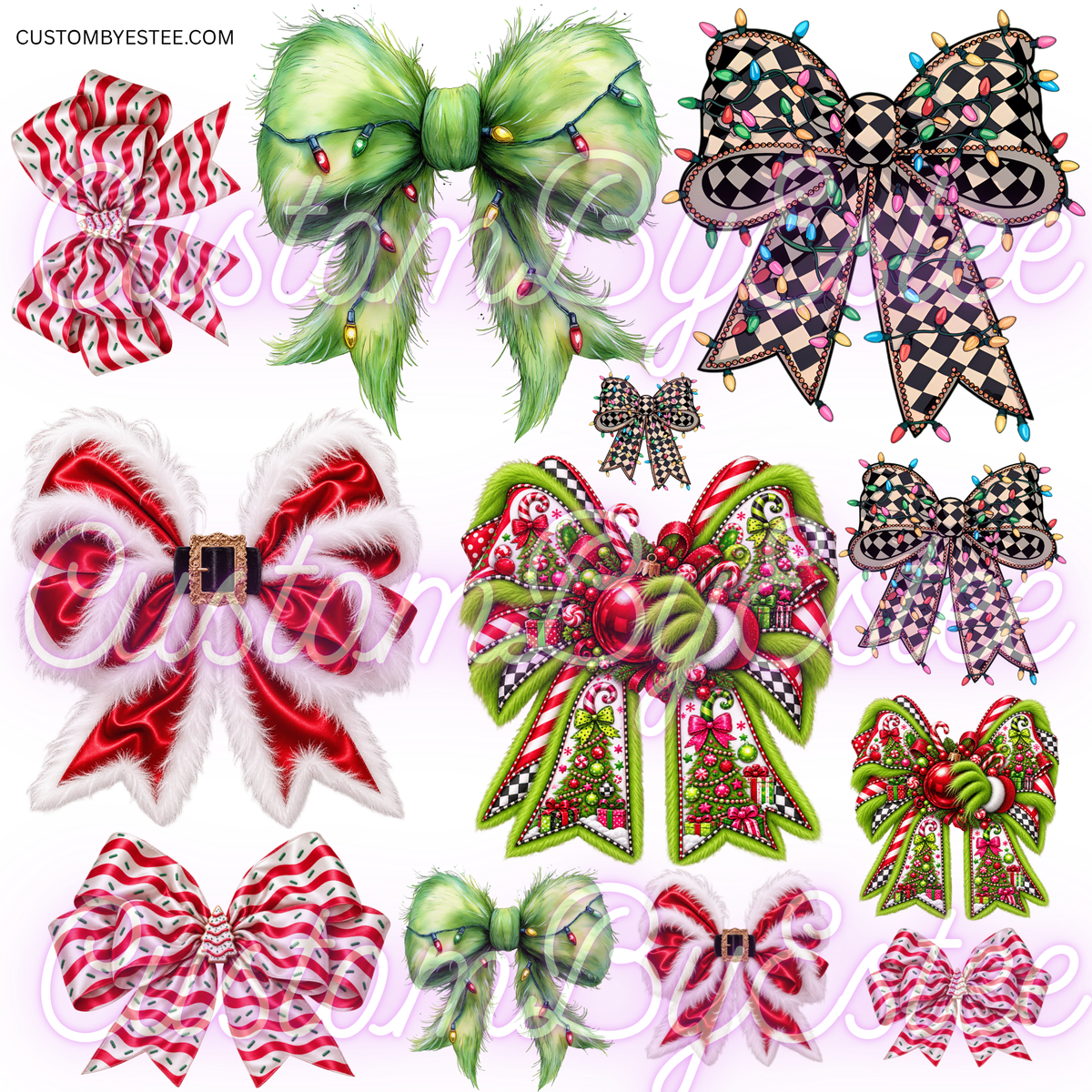 D51. ELEMENT SHEET- Holiday Bows