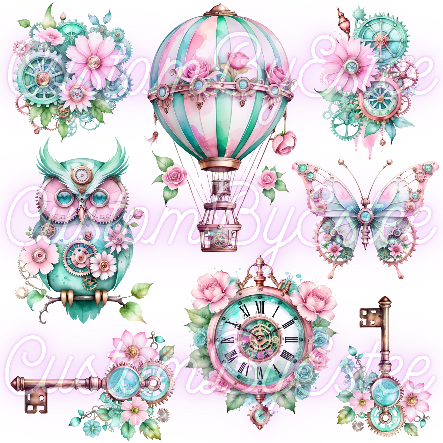 A. ELEMENT SHEET- Pastel Steampunk