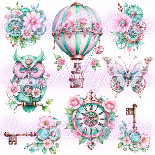 A. ELEMENT SHEET- Pastel Steampunk