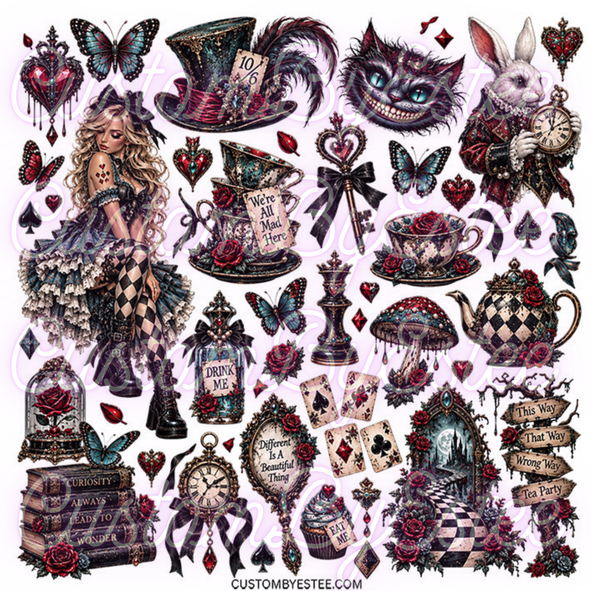 L. ELEMENT SHEET- Dark Alice in Wonderland