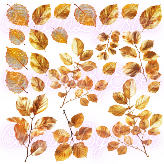 A48. ELEMENT SHEET- Gold Leaves