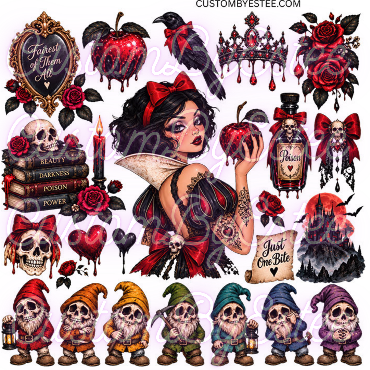D21. ELEMENT SHEET- Dark Snow White and the 7 Dwarfs