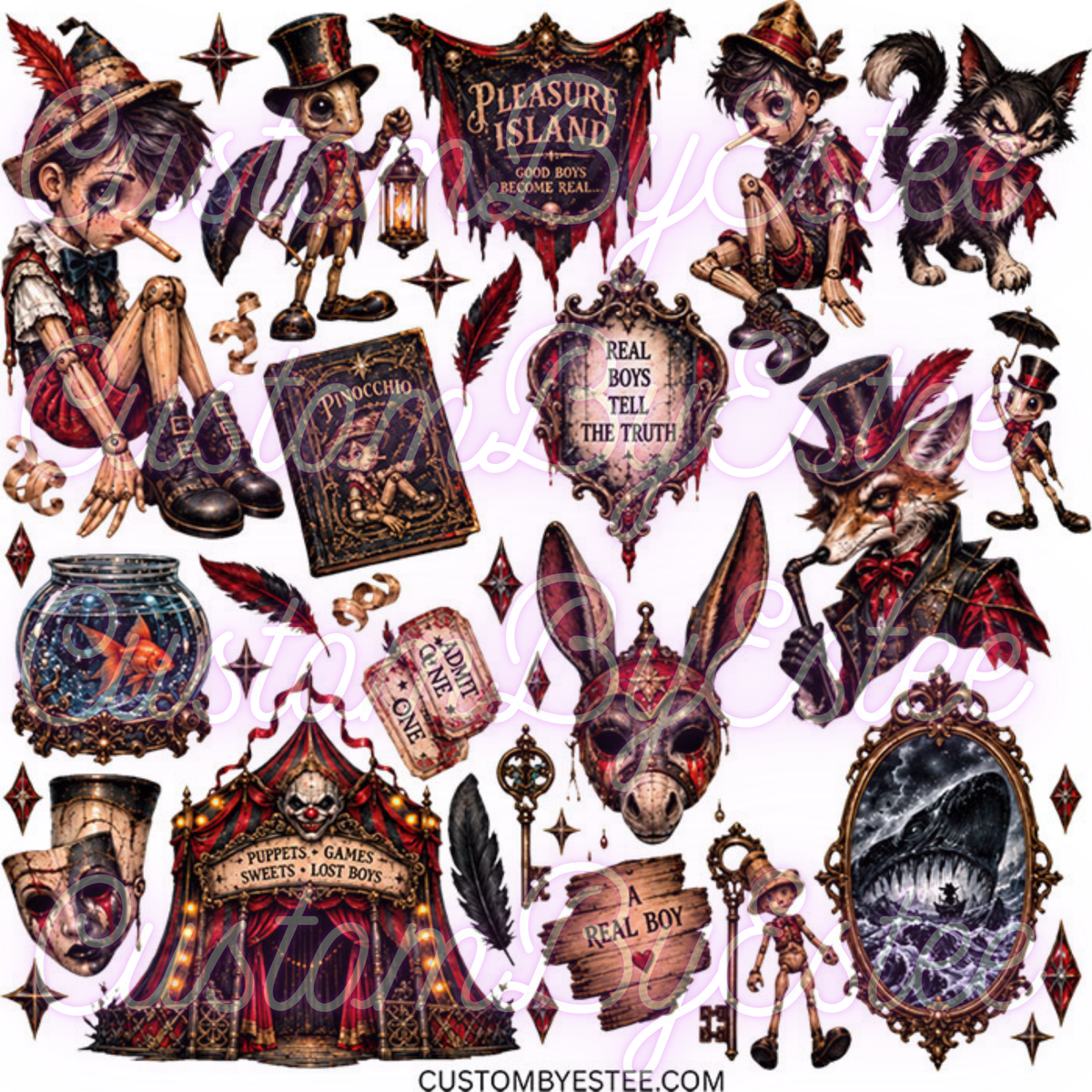 D22. ELEMENT SHEET- Dark Pinocchio