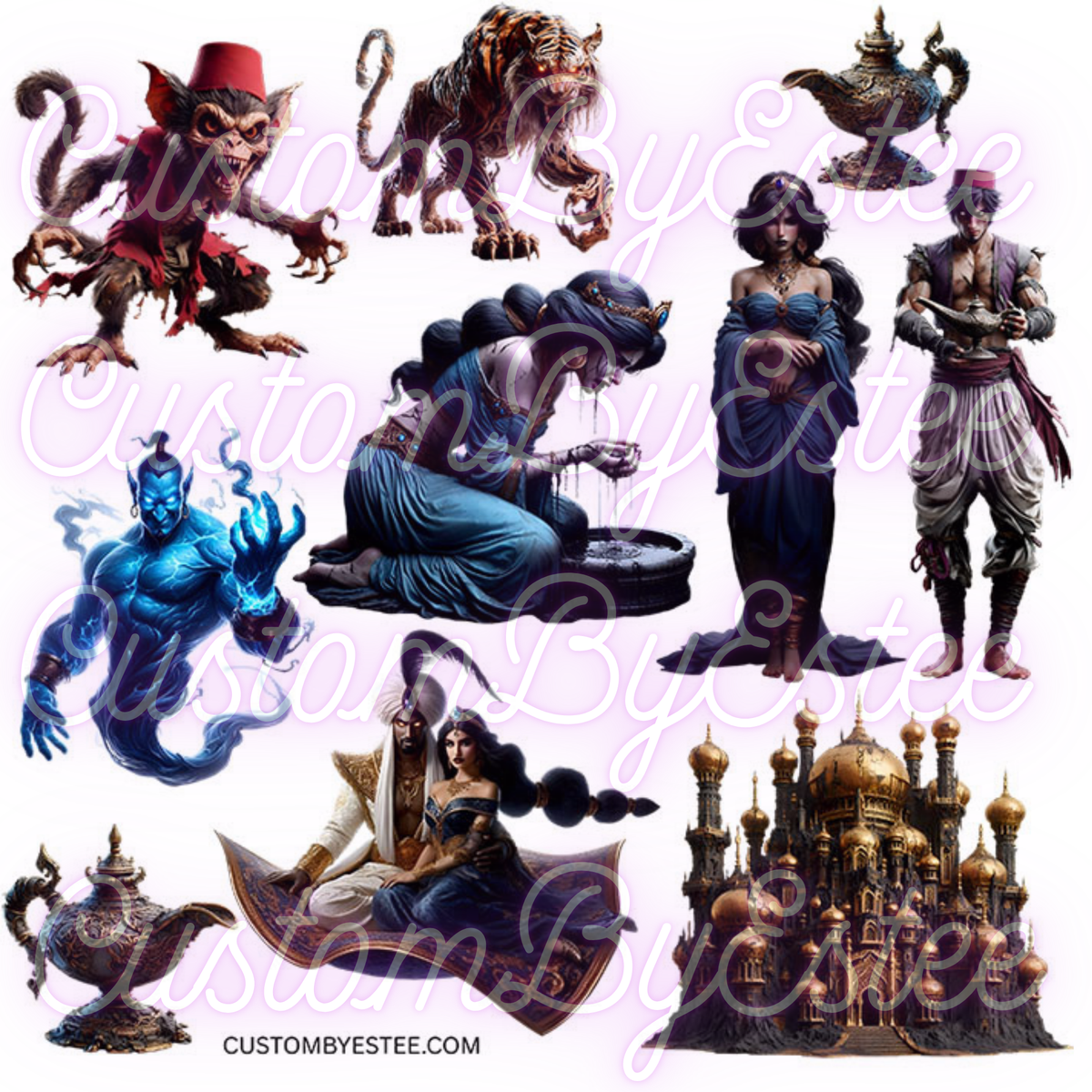 D24 ELEMENT SHEET- Dark Aladdin Jasmine