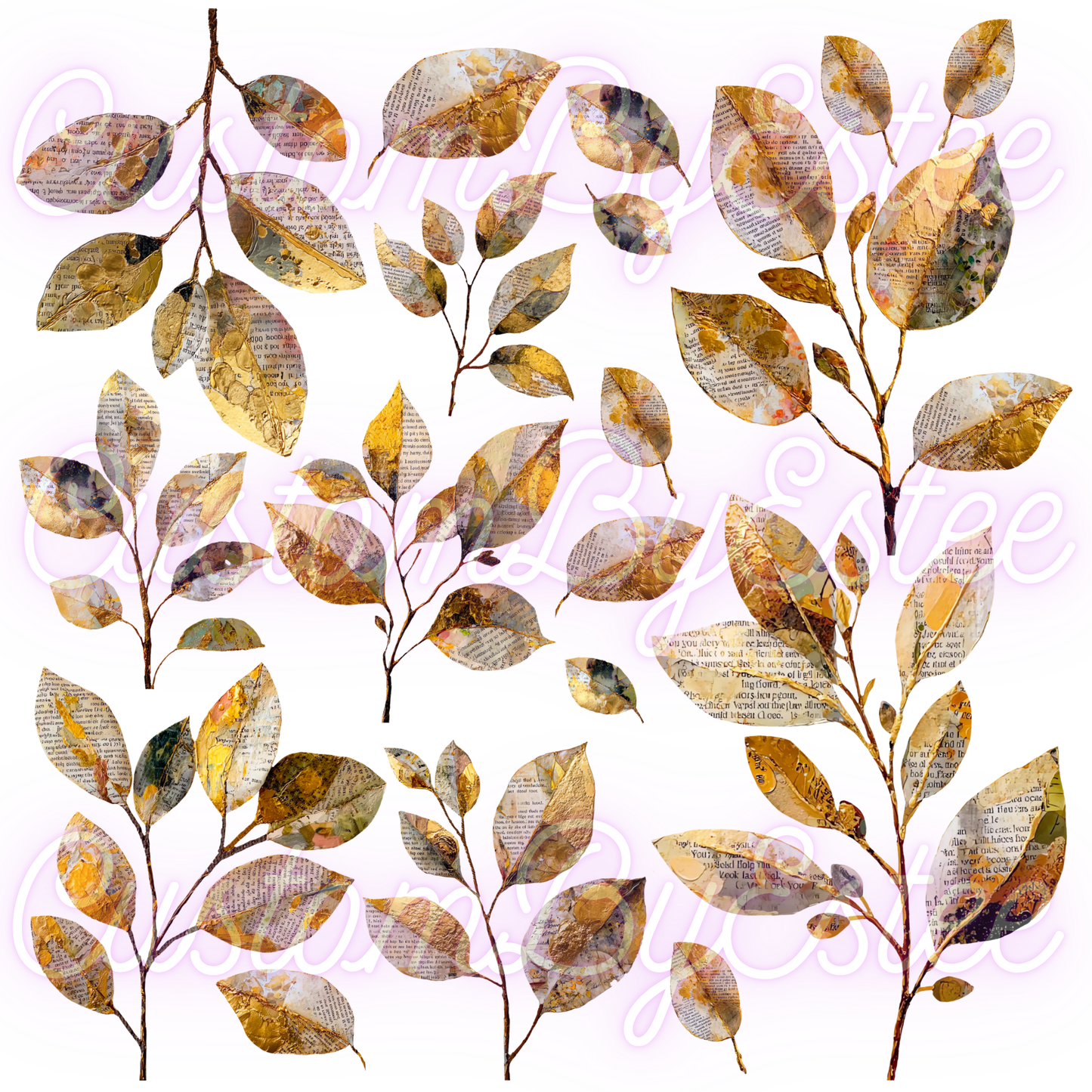 ELEMENT SHEET- Mixed Media Leaves