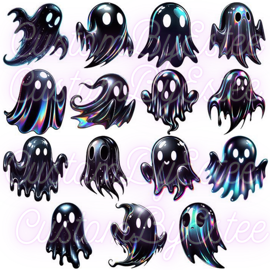 H. ELEMENT SHEET- HOLOGRAPHIC Black Ghosts