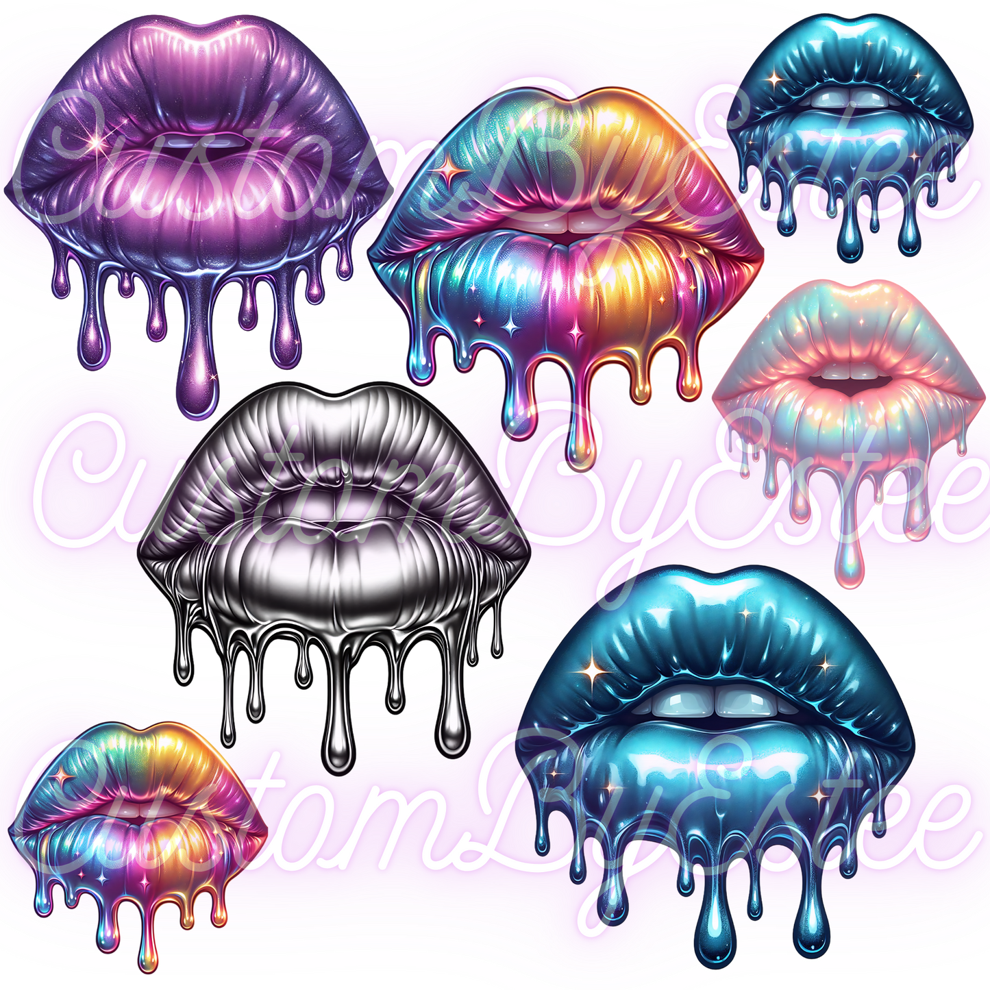 B36. ELEMENT SHEET- HOLOGRAPHIC Lips