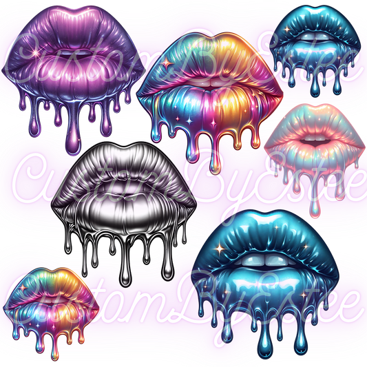 B36. ELEMENT SHEET- HOLOGRAPHIC Lips