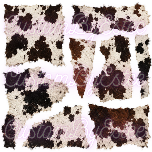 C44. ELEMENT SHEET- Cow Print Patches