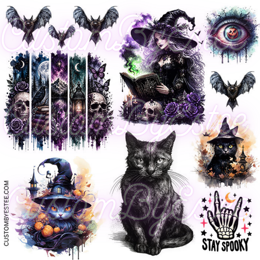 U. ELEMENT SHEET- Black Cat Halloween