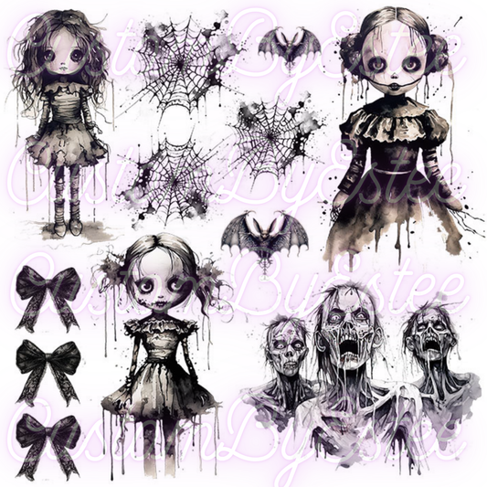 A52. ELEMENT SHEET- New Creep Dolls- Zombies