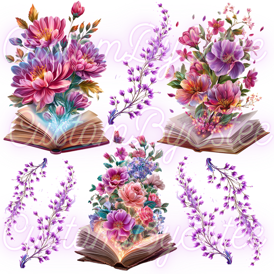 B42. ELEMENT SHEET- Floral Books