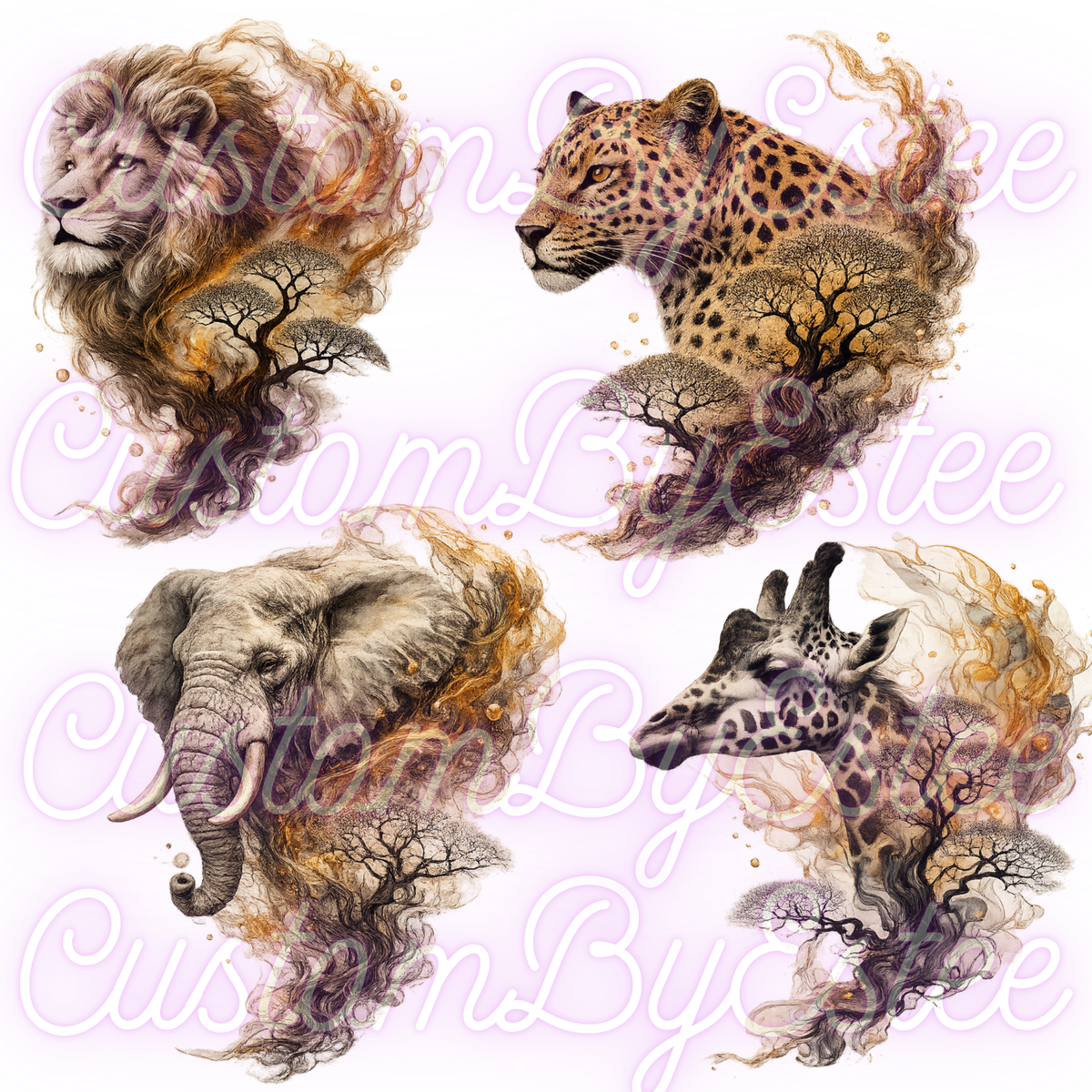 C. ELEMEMNT SHEET- Brown Gold Animals