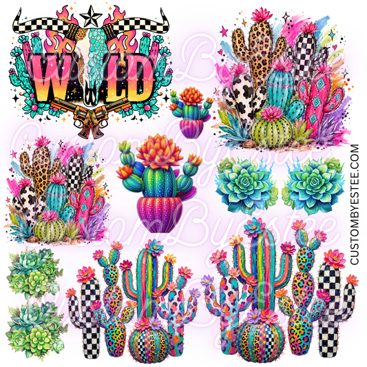 D10. ELEMENT SHEET- Neon Cactus