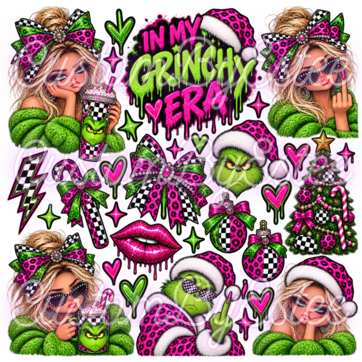 K. ELEMENT SHEET- In My Grinchy Era Barbie Grinch