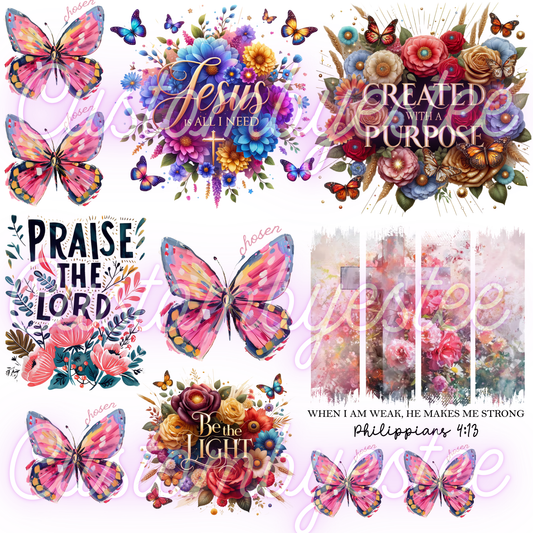 C29. ELEMENT SHEET- Faith Butterfly