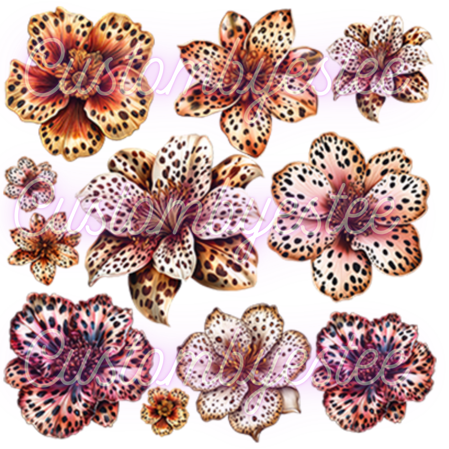 C30. ELEMENT SHEET- Cheetah Floral
