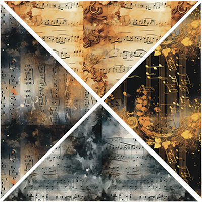 A33. ELEMENT SHEET- Mixed Media Music