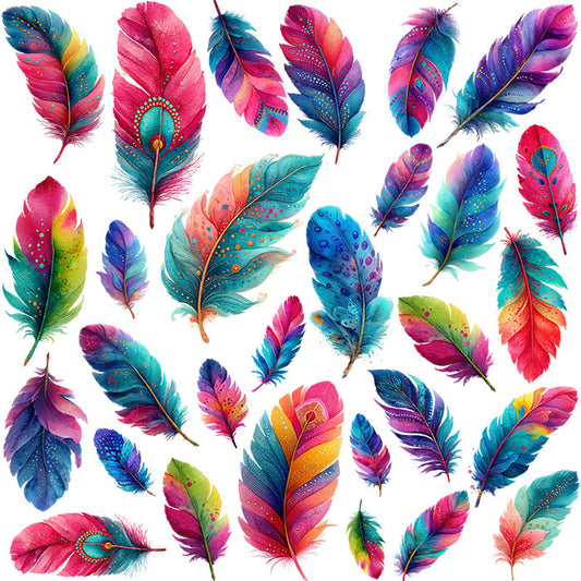 C. ELEMENT SHEET- COLORFUL FEATHERS