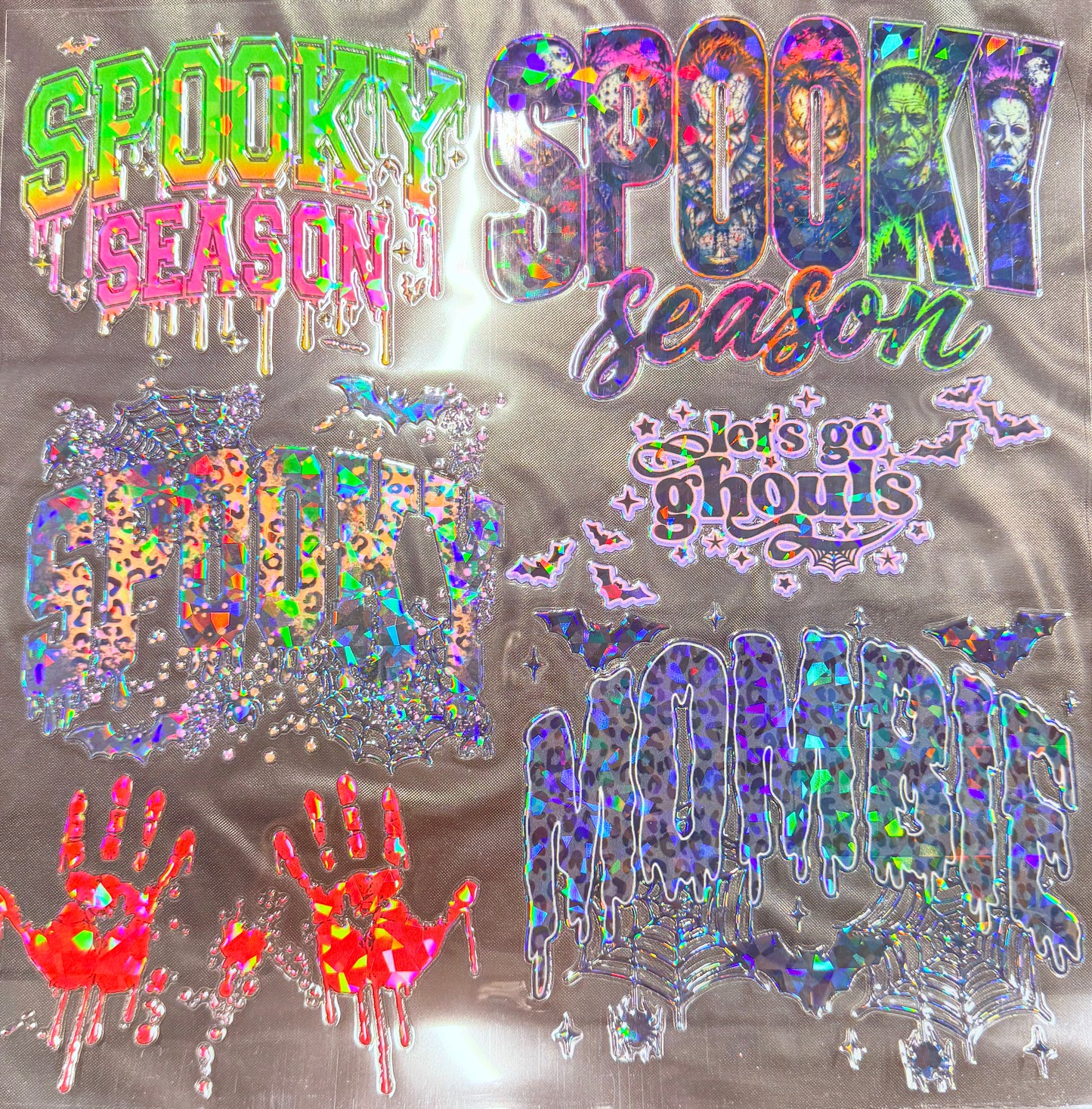 B58. ELEMENT SHEET- HOLOGRAPHIC Spooky Mombie