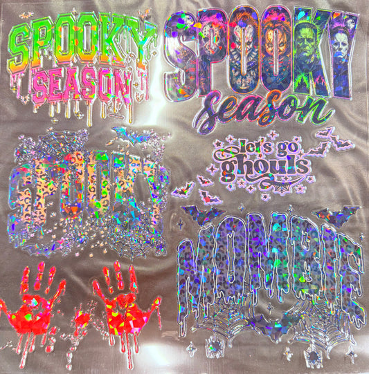 N. ELEMENT SHEET- HOLOGRAPHIC Spooky Mombie