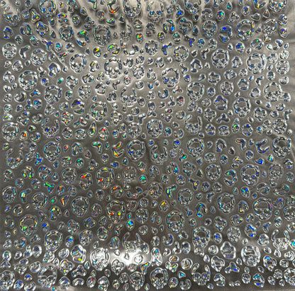 B57. ELEMENT SHEET- HOLOGRAPHIC Black Skull Leopard