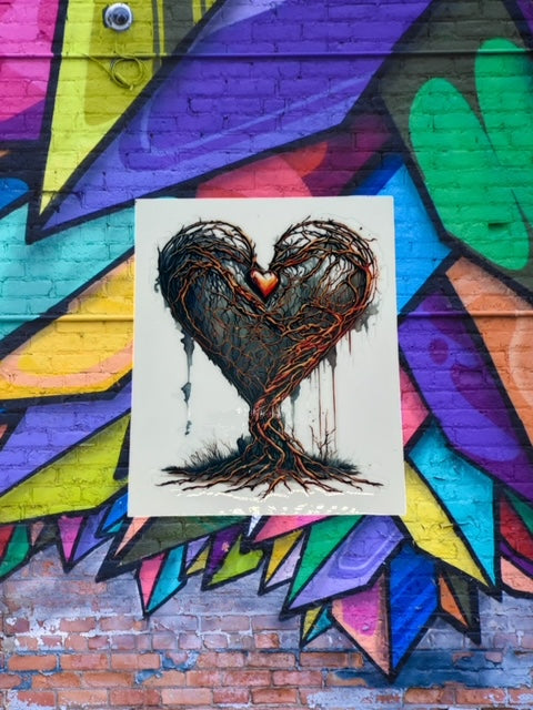 228. Heart Roots Decal