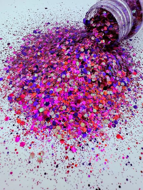 Galactic Orchid- Color Shift Metallic Sparkle Textured Custom Mixed Glitter 10-3