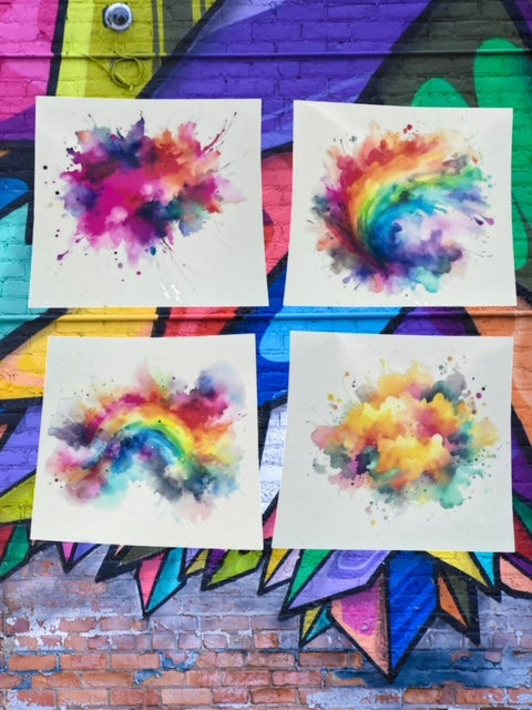 225. Watercolor Embellishment Decal Bundle