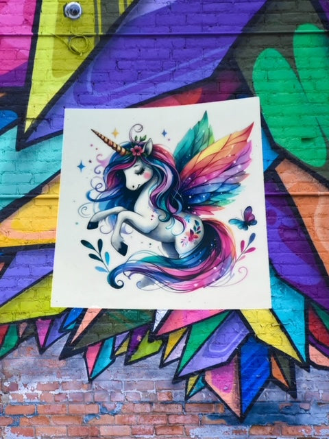 244. Rainbow Unicorn Decal