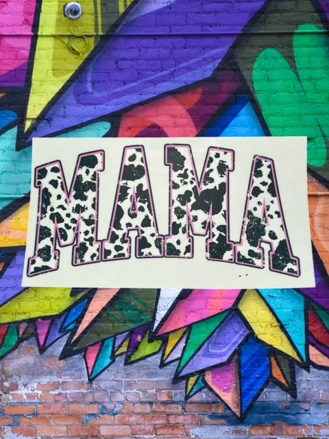 236. Mama Cow Print Decal